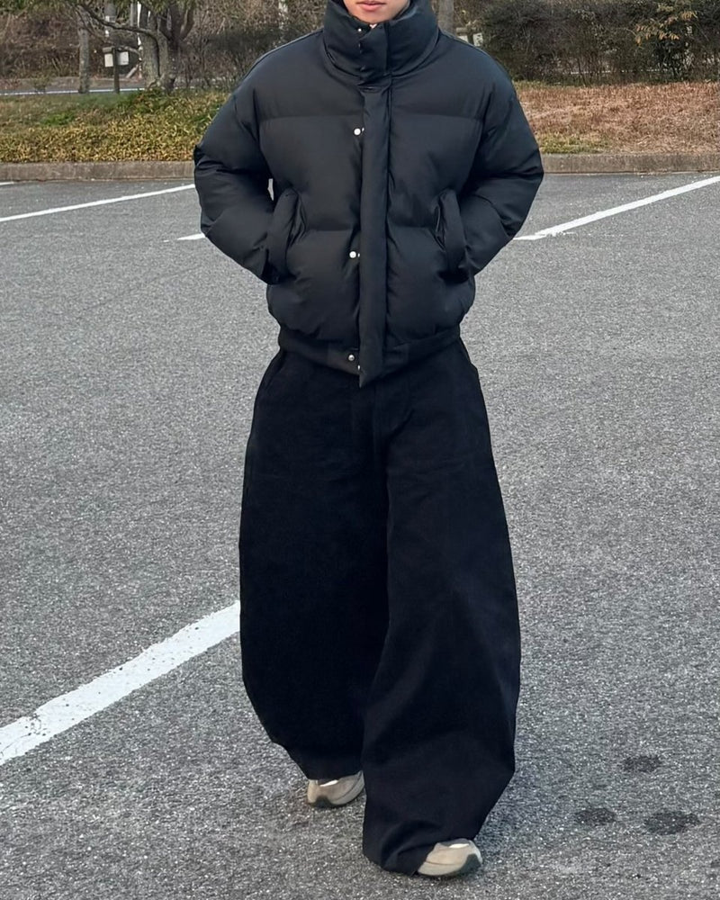 スタンドカラー短丈ヘビーウォームダウン NS - 021 - 韓国メンズファッション通販 - ORUN - 