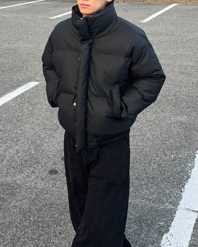 スタンドカラー短丈ヘビーウォームダウン NS - 021 - 韓国メンズファッション通販 - ORUN - 