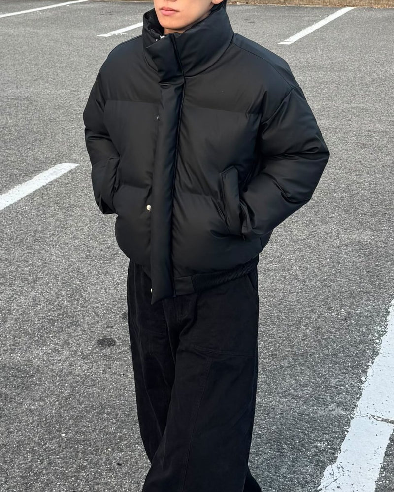 スタンドカラー短丈ヘビーウォームダウン NS - 021 - 韓国メンズファッション通販 - ORUN - 