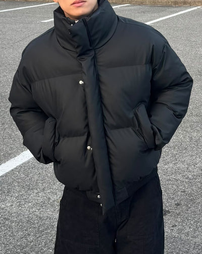 スタンドカラー短丈ヘビーウォームダウン NS - 021 - 韓国メンズファッション通販 - ORUN - 