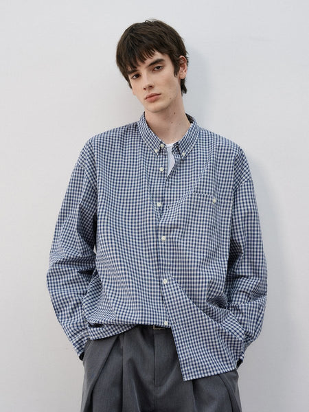 APPLEBUM チェック柄 ボタンダウンシャツ アップルバム シャツ APPLEBUM OMBRE CHECK L/S ALOHA SHIRT