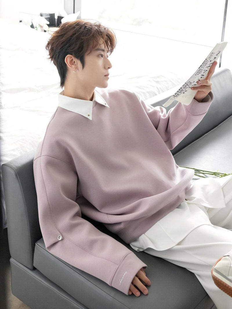 重ね着デザインスウェットシャツ OR4535 - 韓国メンズファッション通販 - ORUN - 