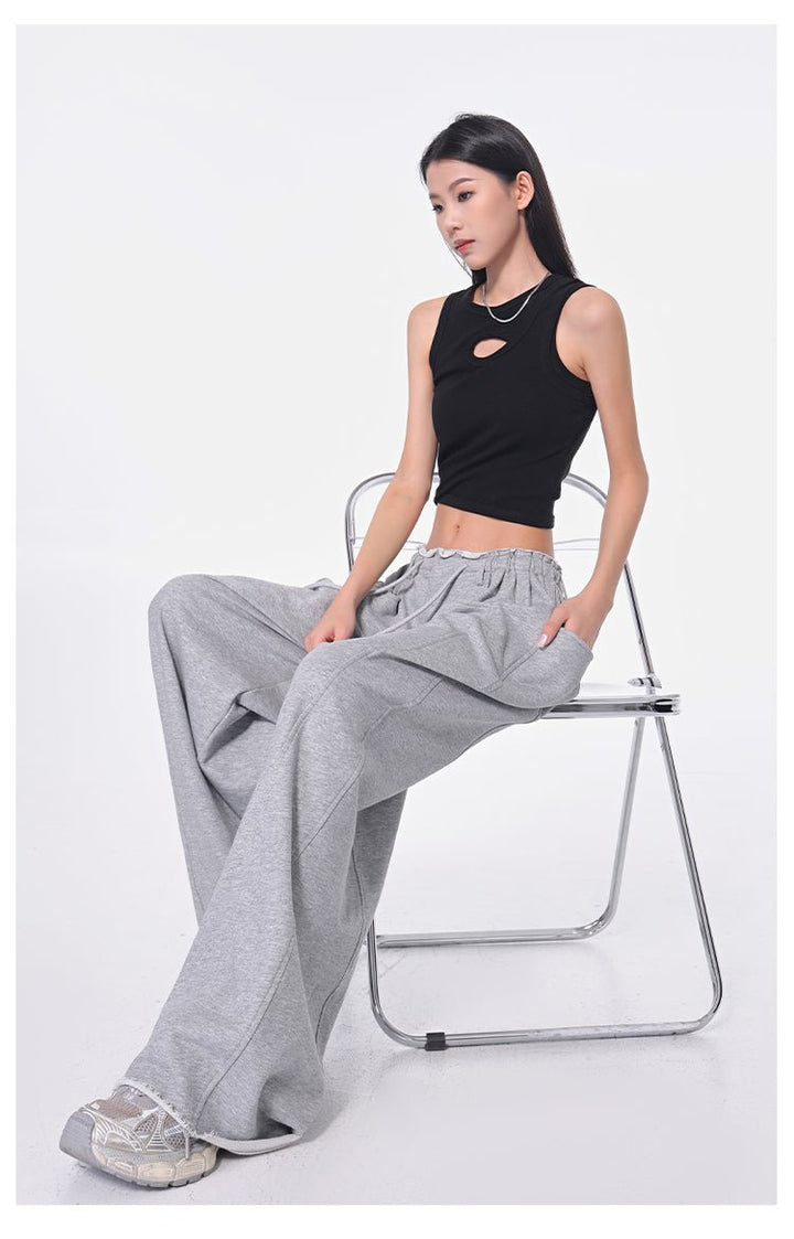 ベルトループ付きカットオフスウェットパンツ OR4549 – 韓国メンズ