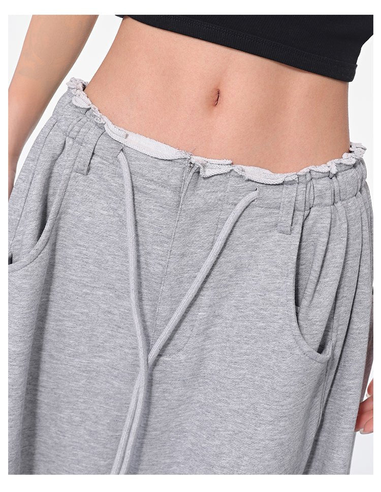 ベルトループ付きカットオフスウェットパンツ OR4549 - 韓国メンズファッション通販 - ORUN - 