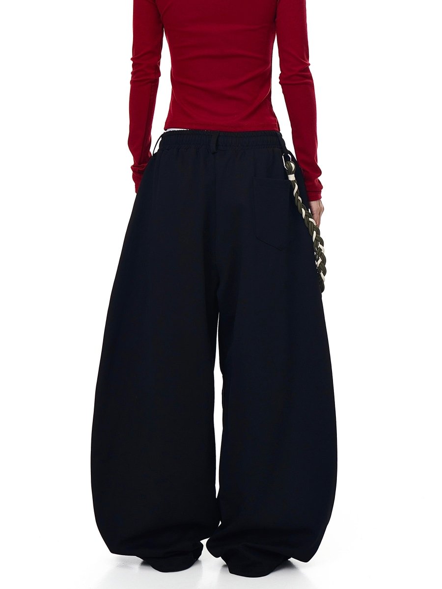 カーブスウェットパンツ＋紐ベルト付きセット OR4558 – 韓国メンズ