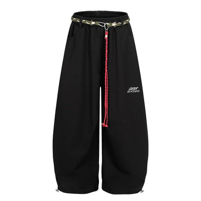 カーブスウェットパンツ＋紐ベルト付きセット OR4558 - 韓国メンズファッション通販 - ORUN - 