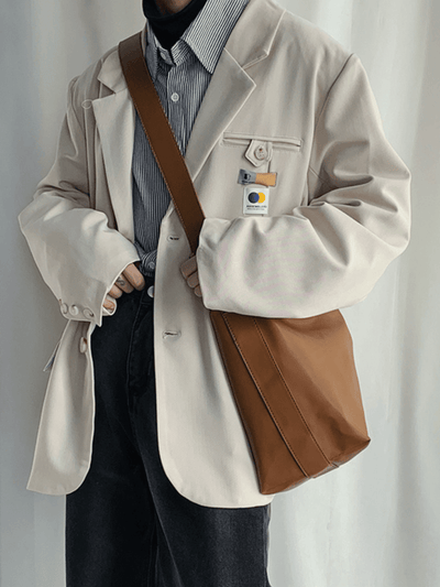 レザーショルダーバッグ OR4563 - 韓国メンズファッション通販 - ORUN - 
