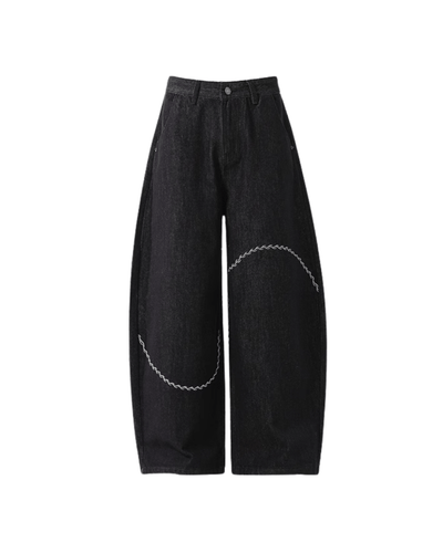 ワイドバギーデニムパンツ OR4565 - 韓国メンズファッション通販 - ORUN - 