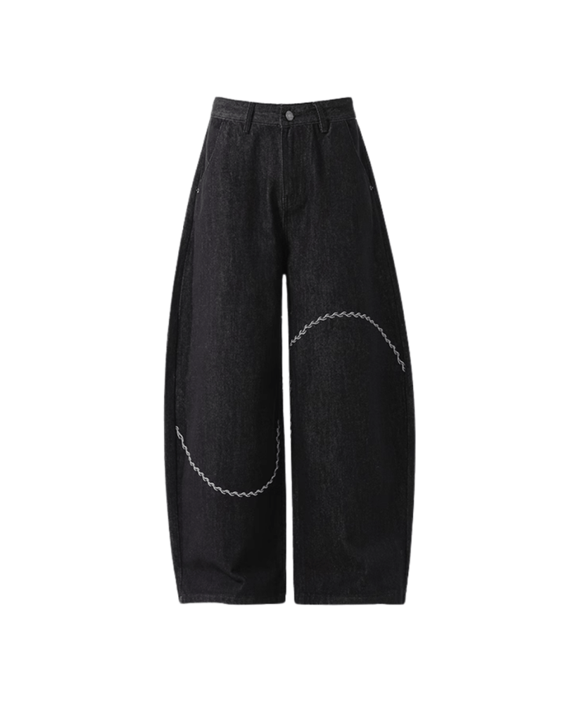 ワイドバギーデニムパンツ OR4565 - 韓国メンズファッション通販 - ORUN - 
