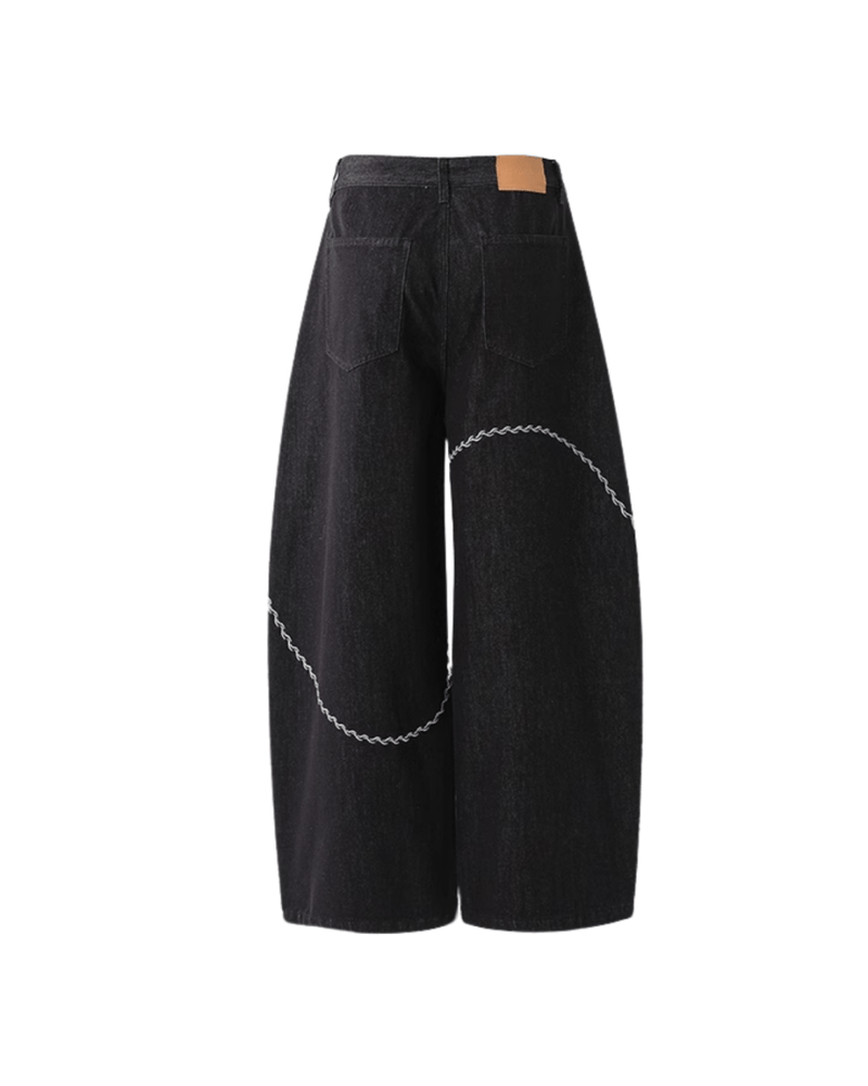 ワイドバギーデニムパンツ OR4565 - 韓国メンズファッション通販 - ORUN - 
