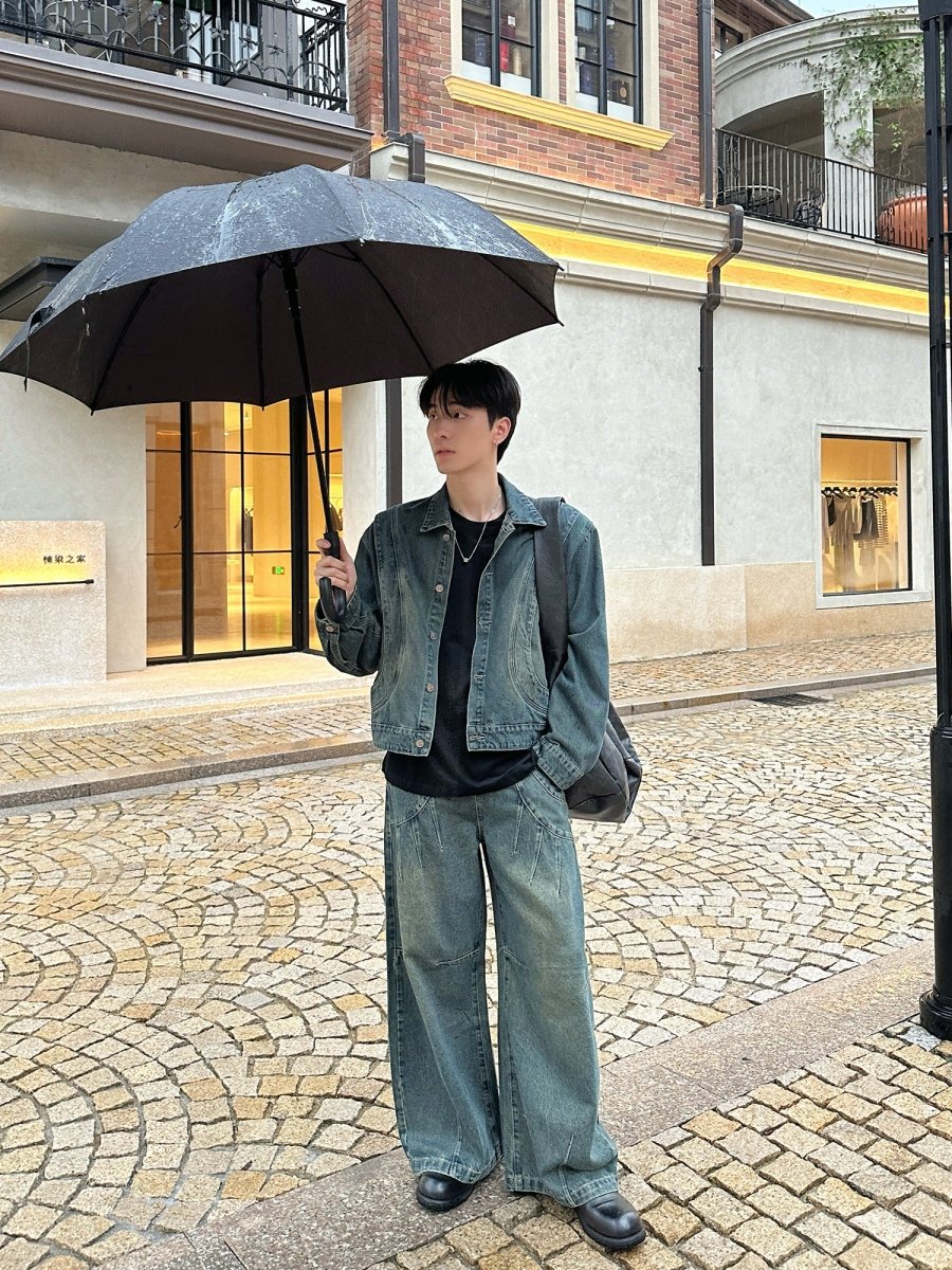 韓国 スコシズム 7点セット オートレーニー OTO レトロウォッシュデニムセットアップ OR4575 – 韓国メンズファッション