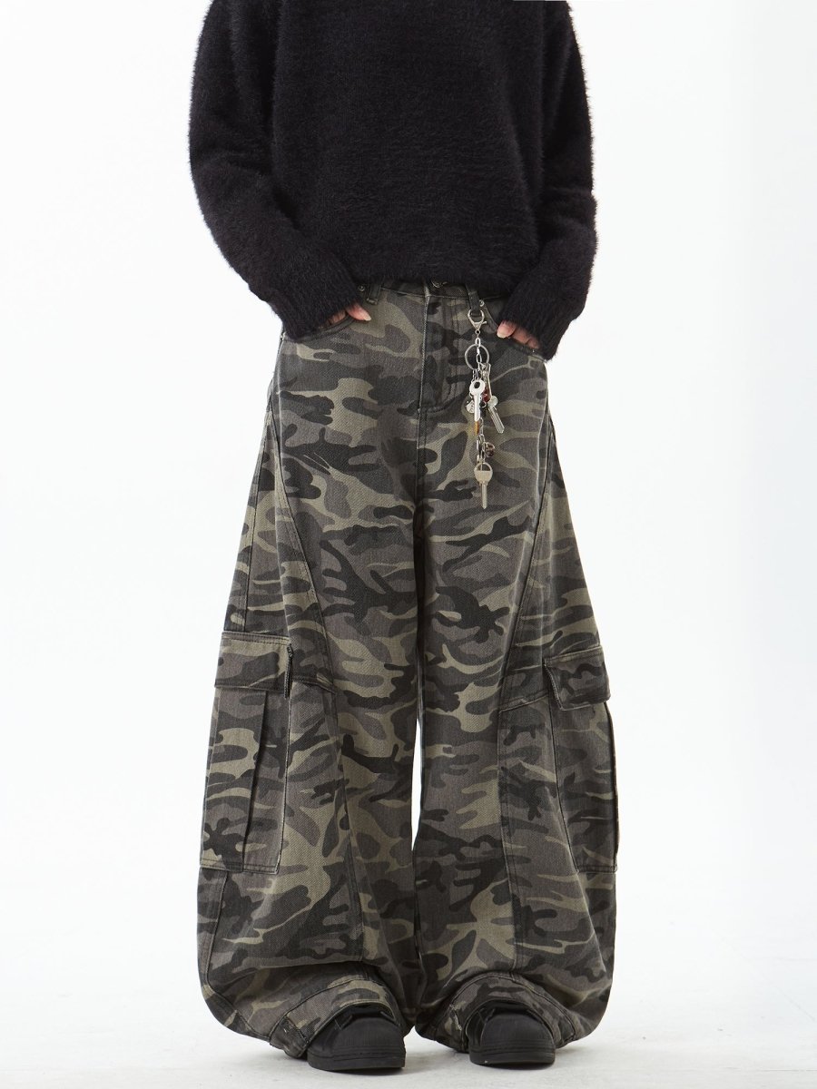 カーブシルエット迷彩カーゴパンツ OR4673 – 韓国メンズファッション