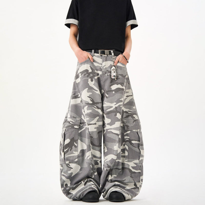 カーブシルエット迷彩カーゴパンツ OR4673 - 韓国メンズファッション通販 - ORUN - 