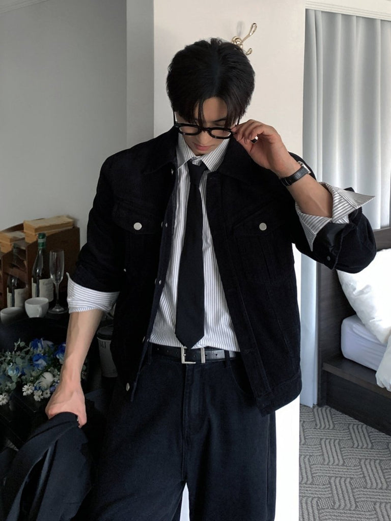 CABAN コーデュロイ ブラックジャケット オルディスブラックコーデュロイジャケット OR4681 – 韓国メンズ