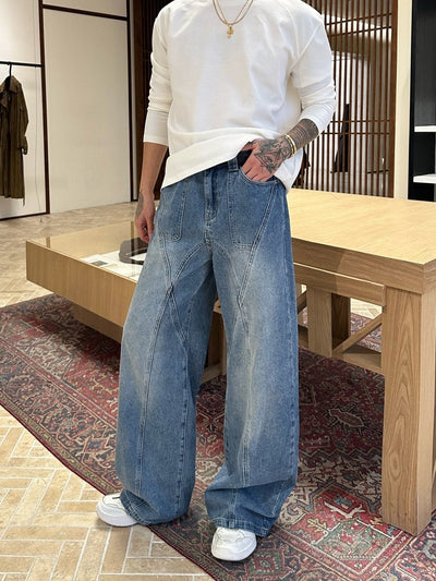 ヴェルシードワイドシームデニムパンツ OR4692 - 韓国メンズファッション通販 - ORUN - 