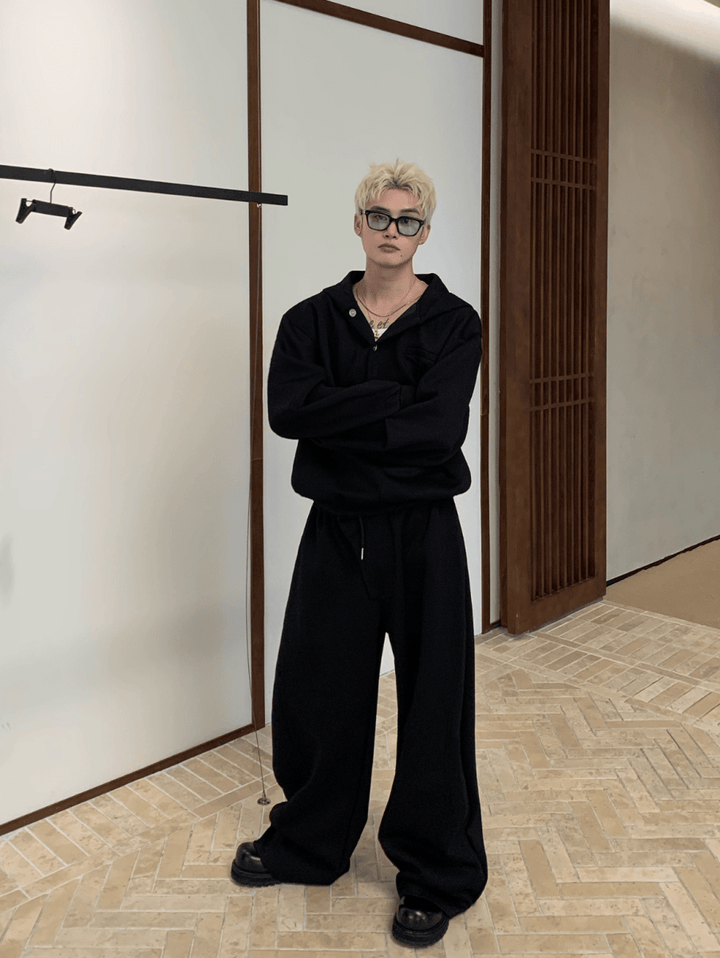 ヘビーウェイト スウェット セットアップ OR4705 – 韓国メンズ