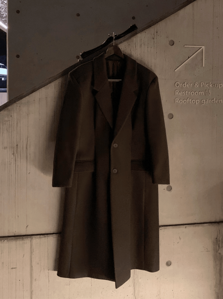 ウーリーテックロングコート OR4728 – 韓国メンズファッション通販
