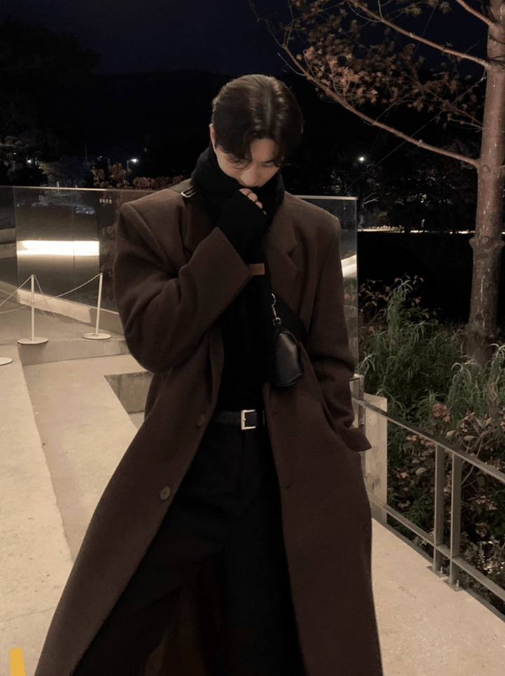 ウーリーテックロングコート OR4728 – 韓国メンズファッション通販