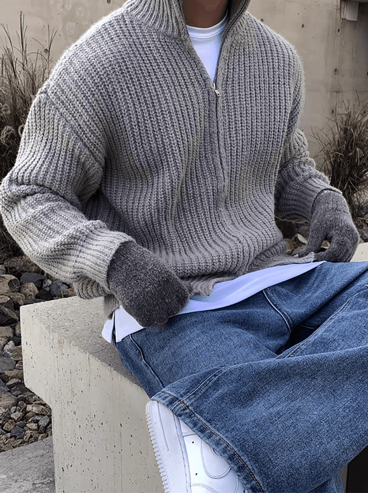 ダブルジップニット OR4745 – 韓国メンズファッション通販 - ORUN -