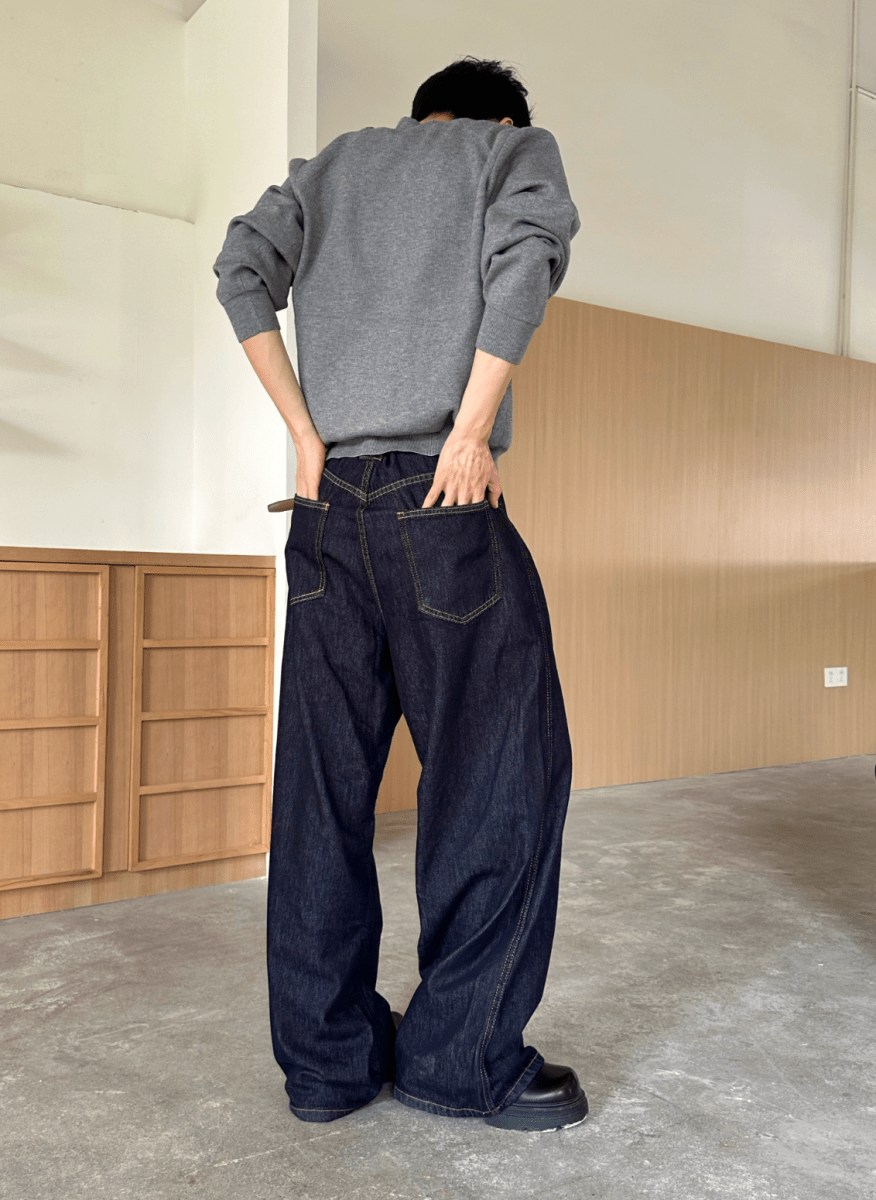 ボタンフライカーブデニムパンツ OR4753 – 韓国メンズファッション通販