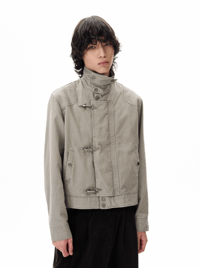バックルボタンフライトジャケット OR4754 - 韓国メンズファッション通販 - ORUN - 
