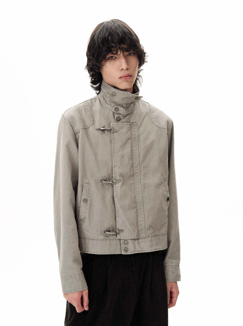 バックルボタンフライトジャケット OR4754 - 韓国メンズファッション通販 - ORUN - 