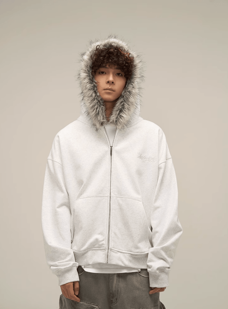 ジップ付きファー付きパーカー OR4755 - 韓国メンズファッション通販 - ORUN - 