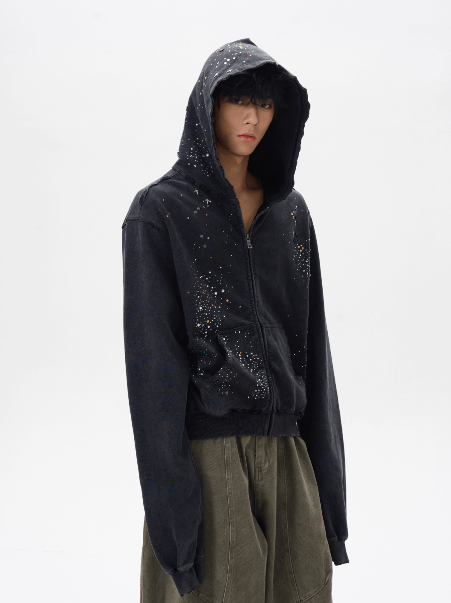 コンパクトシルエットデザインフーディ OR4756 – 韓国メンズ