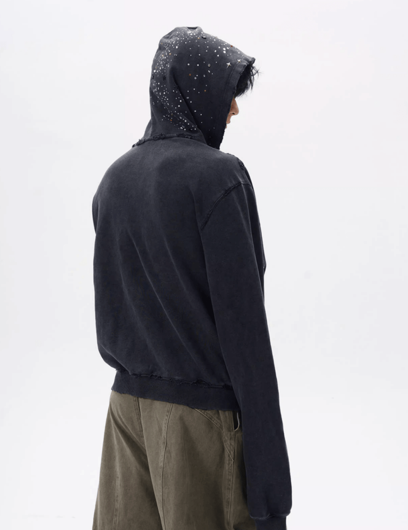 コンパクトシルエットデザインフーディ OR4756 - 韓国メンズファッション通販 - ORUN - 