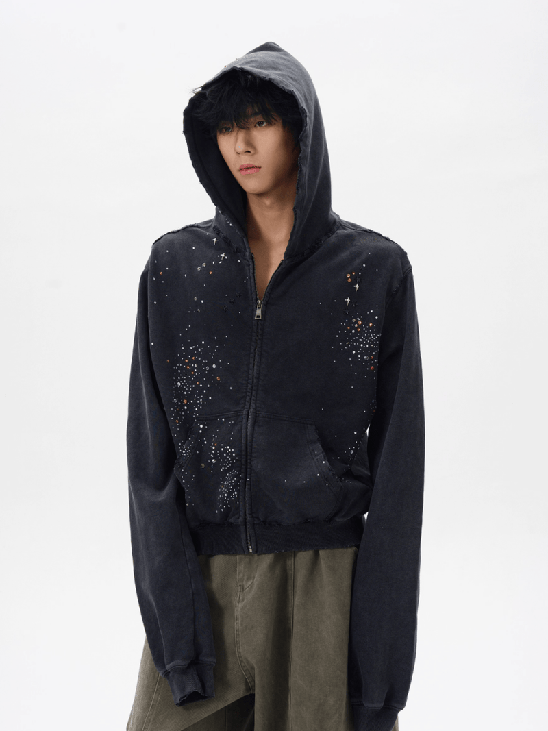 コンパクトシルエットデザインフーディ OR4756 - 韓国メンズファッション通販 - ORUN - 