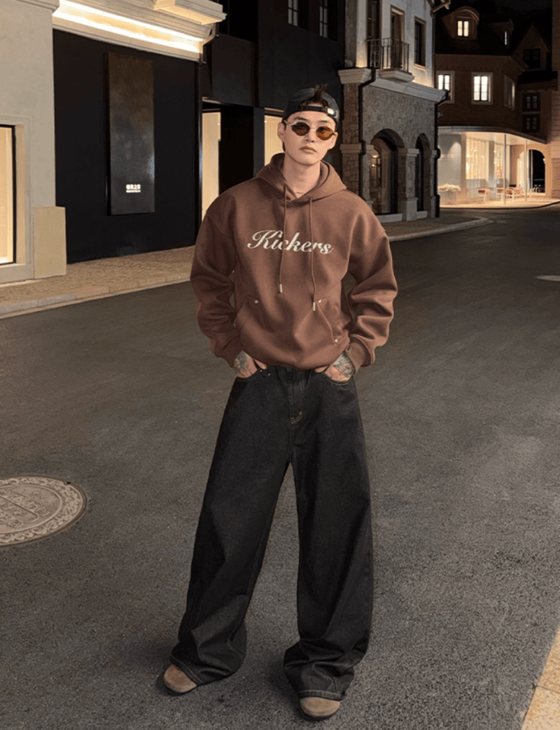 ロゴフロントフーディパーカー OR4757 - 韓国メンズファッション通販 - ORUN - 