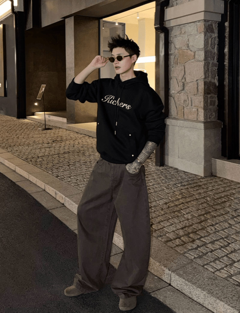 ロゴフロントフーディパーカー OR4757 - 韓国メンズファッション通販 - ORUN - 