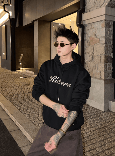 ロゴフロントフーディパーカー OR4757 - 韓国メンズファッション通販 - ORUN - 