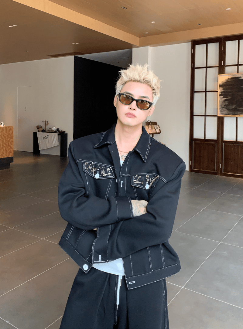 ステッチデニムオーバーセットアップ　OR4758 - 韓国メンズファッション通販 - ORUN - 