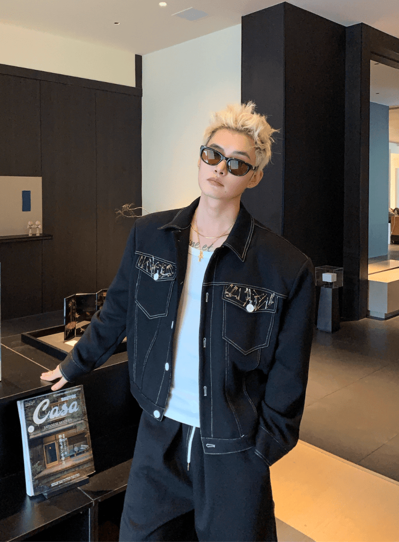 ステッチデニムオーバーセットアップ　OR4758 - 韓国メンズファッション通販 - ORUN - 