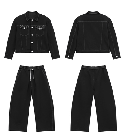 ステッチデニムオーバーセットアップ　OR4758 - 韓国メンズファッション通販 - ORUN - 