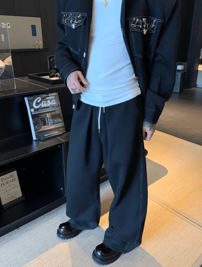 ステッチデニムオーバーセットアップ　OR4758 - 韓国メンズファッション通販 - ORUN - 