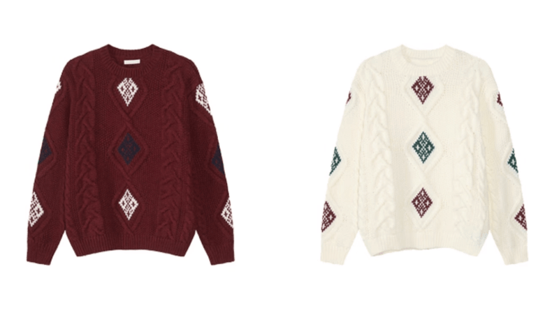 ダイヤケーブルレトロニットセーター　OR4767 - 韓国メンズファッション通販 - ORUN - 