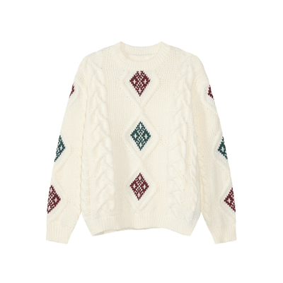 ダイヤケーブルレトロニットセーター　OR4767 - 韓国メンズファッション通販 - ORUN - 