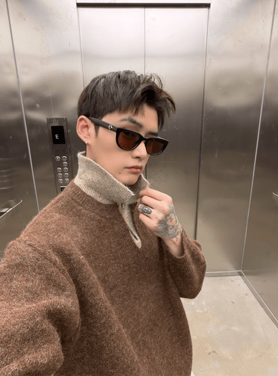 ウールタッチフェイクレイヤードニット　OR4786 - 韓国メンズファッション通販 - ORUN - 