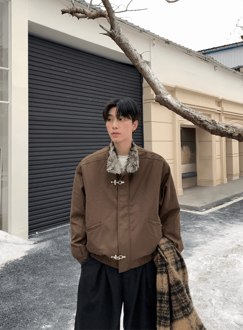 ファー付きファイヤーマンジャケット OR4790 - 韓国メンズファッション通販 - ORUN - 