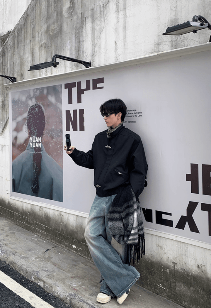 ファー付きファイヤーマンジャケット OR4790 – 韓国メンズファッション