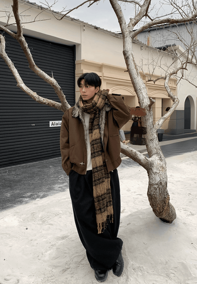 ファー付きファイヤーマンジャケット OR4790 - 韓国メンズファッション通販 - ORUN - 