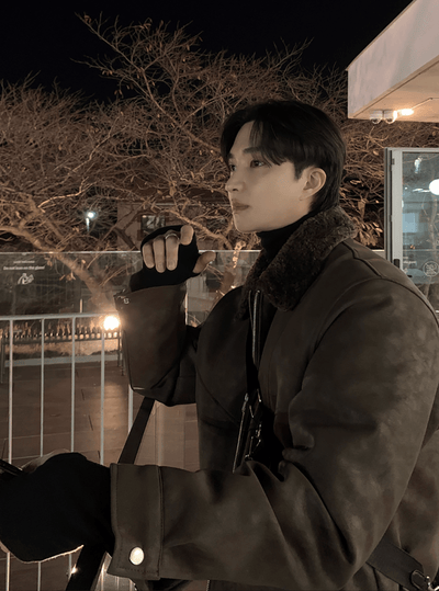 スエードタッチボアショートブルゾン／中綿 OR4802 - 韓国メンズファッション通販 - ORUN - 