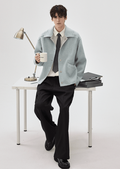 ミニマルメルトンオーバージャケット OR4804 - 韓国メンズファッション通販 - ORUN - 