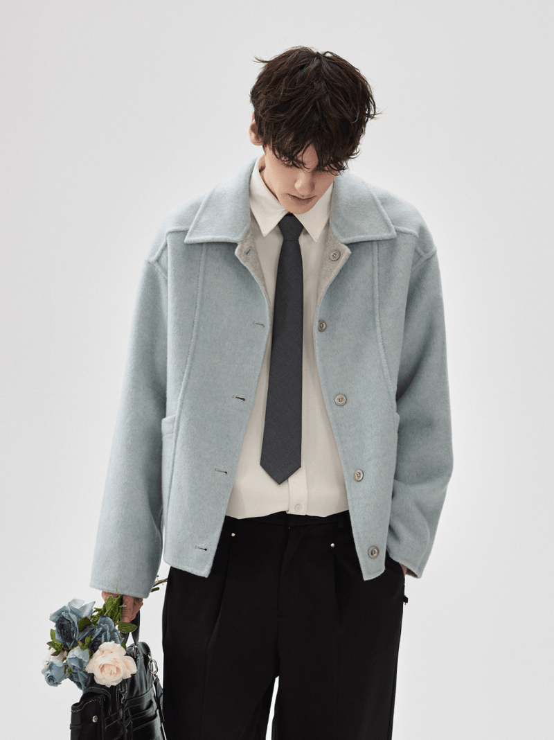ミニマルメルトンオーバージャケット OR4804 - 韓国メンズファッション通販 - ORUN - 