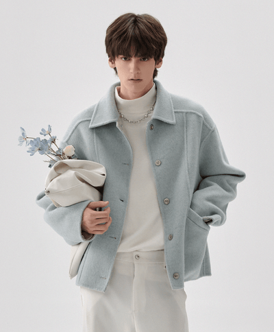 ミニマルメルトンオーバージャケット OR4804 - 韓国メンズファッション通販 - ORUN - 