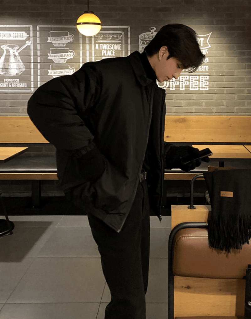 中綿入りライトフライトジャケット OR4826 - 韓国メンズファッション通販 - ORUN - 