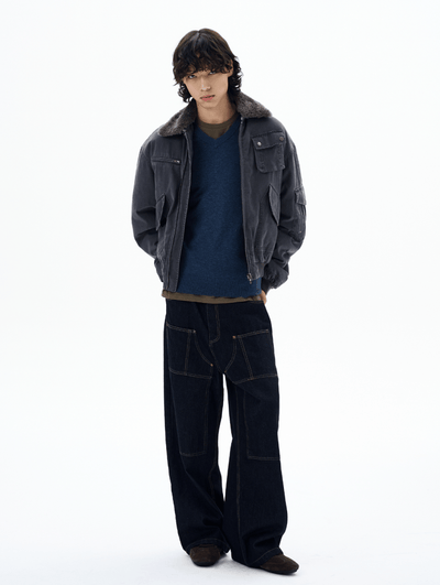 ヴィンテージライクボンバージャケット OR4827 - 韓国メンズファッション通販 - ORUN - 