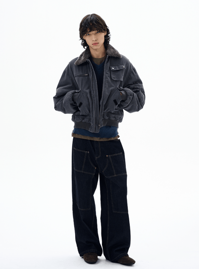 ヴィンテージライクボンバージャケット OR4827 - 韓国メンズファッション通販 - ORUN - 